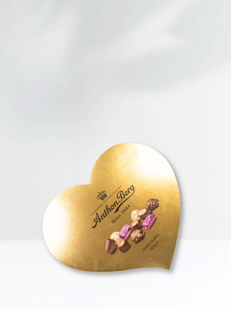 ANTHON BERG GOLD PRALINE HEART  155gr
